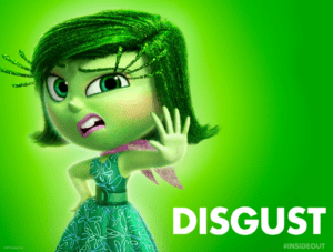 Disgust is a character in Inside Out and Inside Out 2. She is the green Emotion a